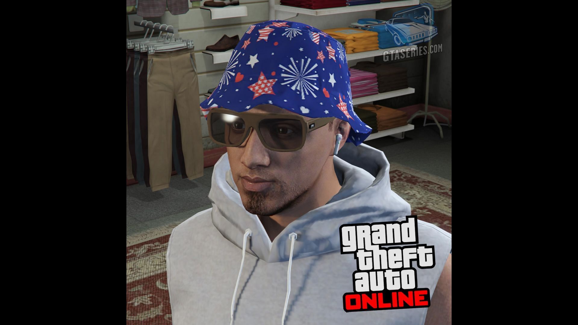 The Fireworks Bucket Hat (Image via X/@GTASeries || Rockstar Games)
